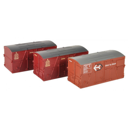 36-004A BD Large Containers Bauxite & Crimson (x3)