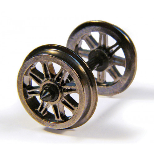 36-028 Metal Split Spoked Wagon Wheels (x10)