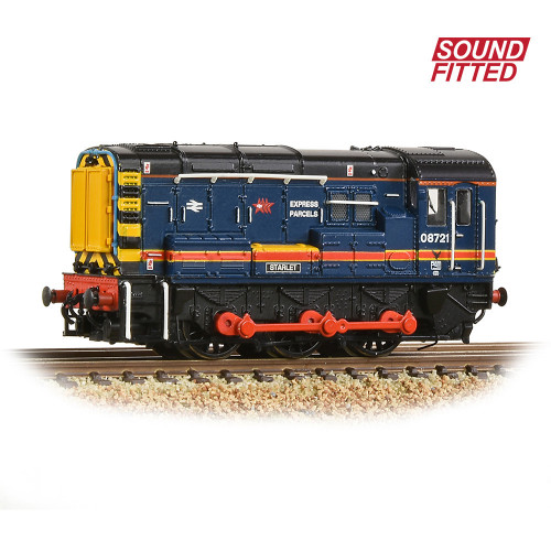 371-004BSF Class 08 Shunter Locomotive No.08721 Starlet in BR Red Star Express Parcels Livery - Sound Fitted