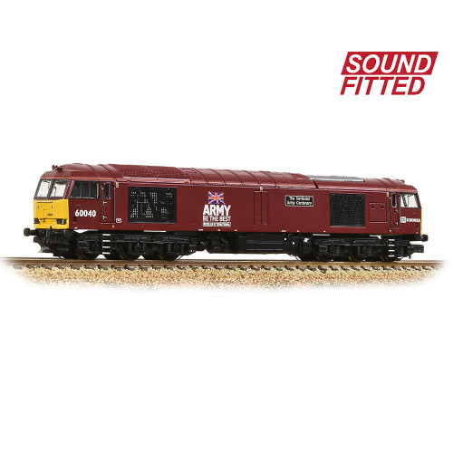 371-361SF Class 60 Diesel Locomotive No.60040 The Territorial Army Centenary in DB Schenker/Army Red Livery - Sound Fitted