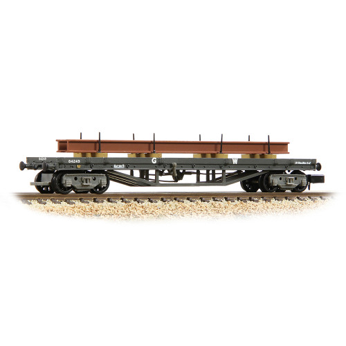 373-927D 30T Macaw B Bogie Bolster Wagon in GWR Grey Livery - Lightly Weathered