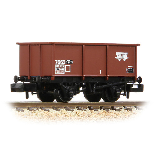 377-278B BR 27T Steel Tippler Wagon in BR Bauxite (TOPS) Livery - Lightly Weathered