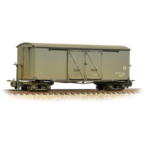 393-026A Bogie Covered Goods Wagon in Nocton Estates L.R. Grey Livery - Weathered