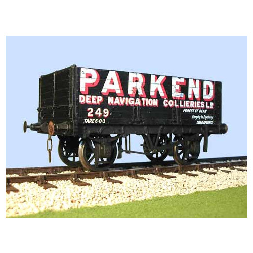 7036PE 6 Plank Wagon Parkend Colliery Forest of Dean with Fine Scale Wheels