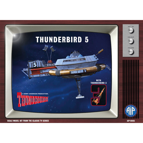 AIP10005 Thunderbird 5 with Thunderbird 3 Plastic Construction Kit