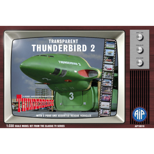AIP10010 1:350 Scale Transparent Thunderbird 2 Plastic Construction Kit