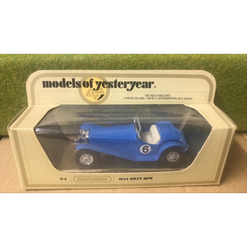 Matchbox Models of Yesteryear Y-3 1/35 Scale 1934 Riley MPH No.6 in Blue