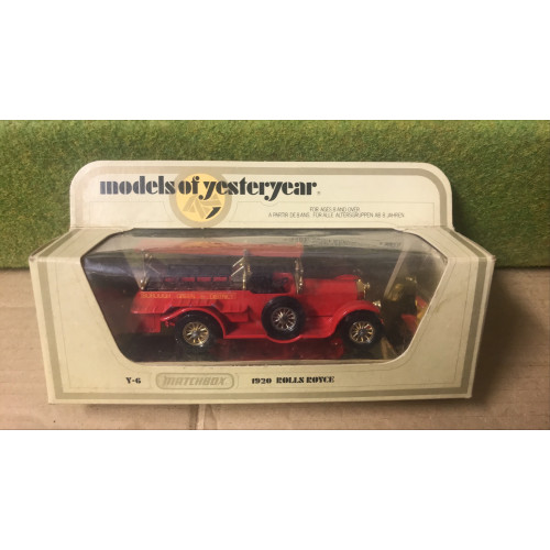 Matchbox Models of Yesteryear Y-6 1/35 Scale 1920 Rolls Royce Fire Engine