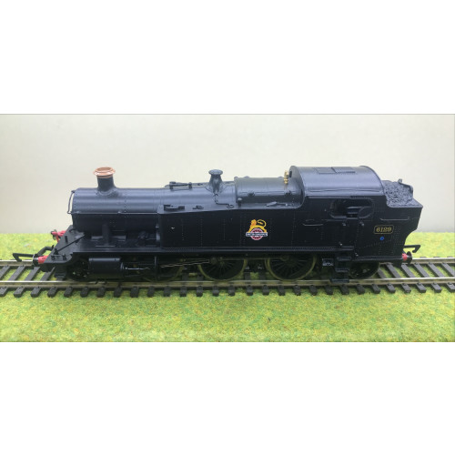 Hornby R3110 Class 61xx BR 2-6-2T Steam Locomotive No.6129 in BR Black with Early Emblem - DCC Decoder Fitted 