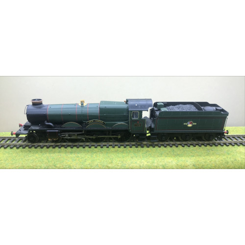 Hornby R2850 Castle Class 4-6-0 Steam Locomotive No.7034 Ince Castle in BR Green with Late Crest - Sound Fitted