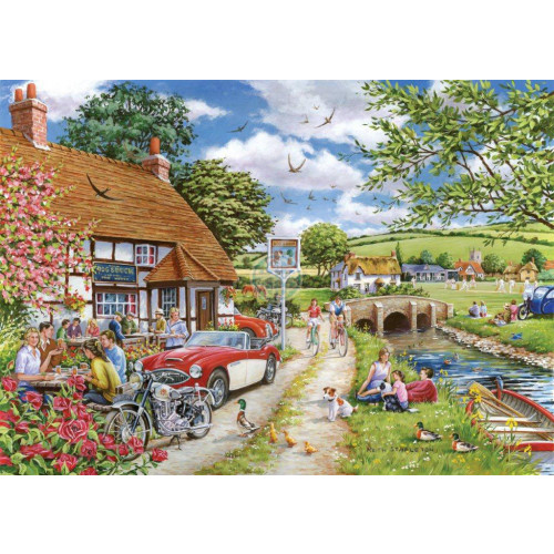 HP002353 1000 Piece Jigsaw Puzzle Sunday Lunch