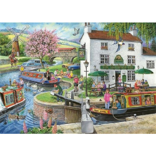 HP003176 1000 Piece Jigsaw Puzzle By the Canal