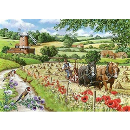 HP003947 BIG 500 Piece Jigsaw Puzzle Windmill Lane