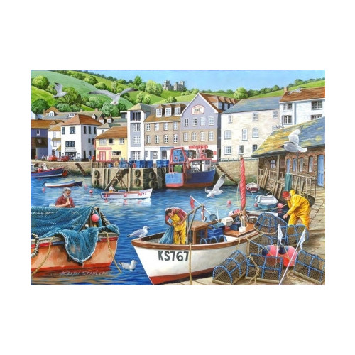 HP004180 1000 Piece Jigsaw Puzzle Busy Harbour