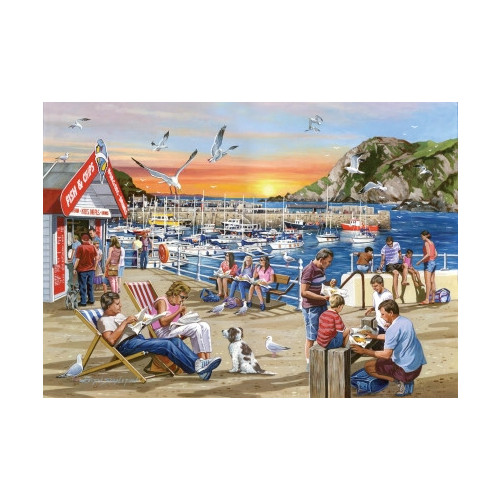 HP004654 1000 Piece Jigsaw Puzzle Fish & Chips