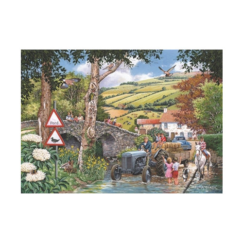 HP005545 1000 Piece Jigsaw Puzzle Fergie at the Ford