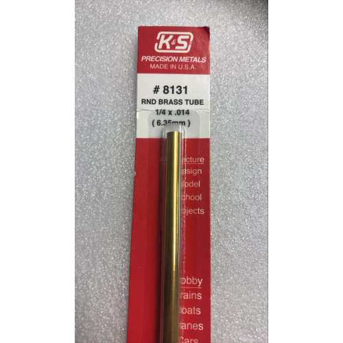 KS131 K & S Precision Metals No.8131 1/4" dia x 0.014" x 12" Long