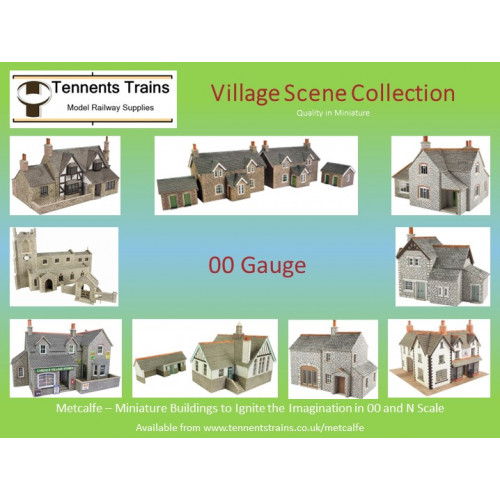 Metcalfe 00 Gauge Village Scene Collection