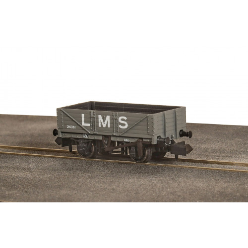 NR-5003M 9ft 5-Plank Open Wagon in LMS Grey Livery