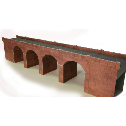 PO240 Metcalfe 00 Gauge Double Track Red Brick Viaduct