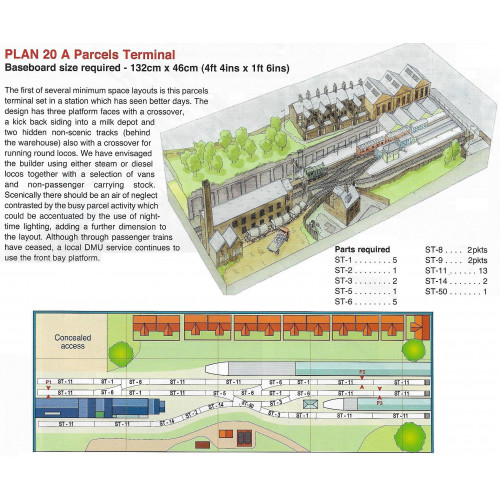 Peco Track Plan 1 - N Gauge Parcels Terminal