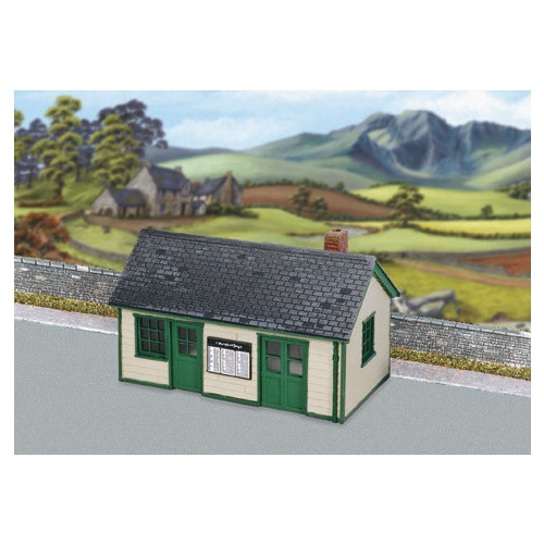 SS67 Wills Kits Wayside Station, Timber, Slate Roof, Brick Chimney