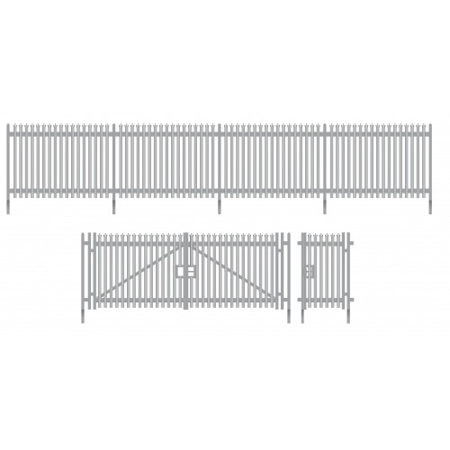 SSM316 Wills Kits Modern Palisade Fencing with Gates  (1460mm)
