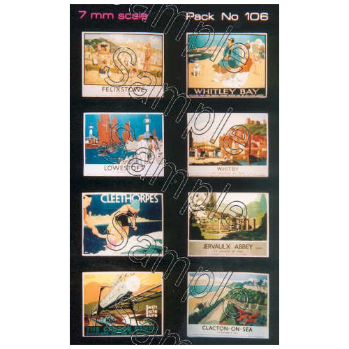 TSO106 Tiny Signs O Gauge LNER Travel Posters Large