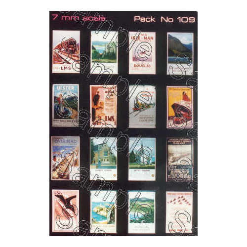 TSO109 Tiny Signs O Gauge LMS Travel Posters Small