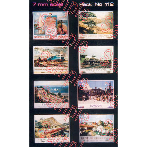 TSO112 Tiny Signs O Gauge BR Travel Posters Large