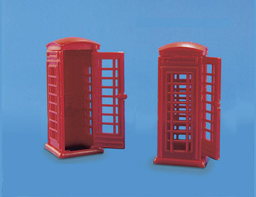 free post Telephone boxes Model Scene 5190 N gauge Accessories 
